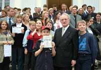 Preisverleihung durch Johannes Rau